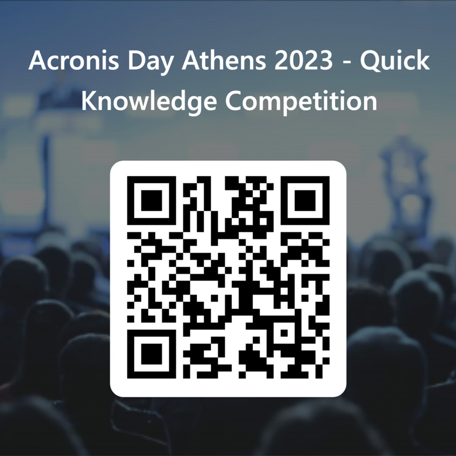 Qrcode For Acronis Day Athens 2023 Quick Knowledge Competition