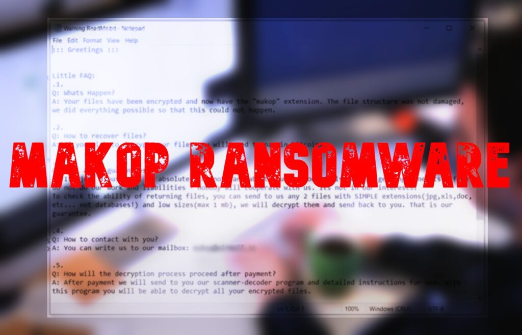Makop Ransomware Front